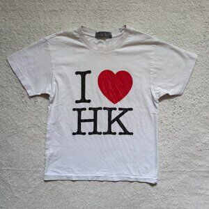 Giordano White 'I Heart HK' Graphic Tee